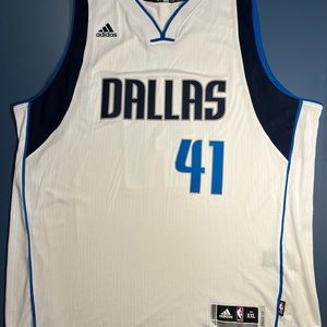 Dirk Nowitzki Dallas Mavericks #41 NBA All Star adidas